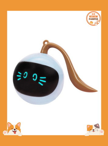 Interactive LED Cat Toy Self-Rotating USB Rechargeable