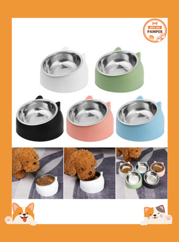 Ergonomic Pet Bowl Cervical-Spine Friendly & Durable