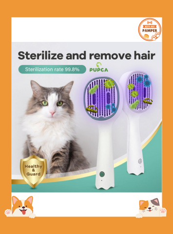 UVC Sterilized Pet Grooming Comb Shedding & Self Cleaning Brush