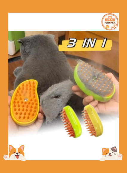 Pet Electric Spray Massage Comb Steam Brush