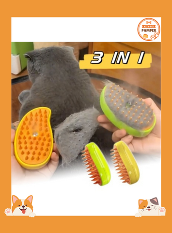 Pet Electric Spray Massage Comb Steam Brush