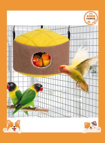 Warm Hanging Bird Snuggle Hut Winter Nest Accessory