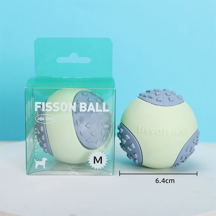 Dog Chew Ball Toy Durable Dog Ball Toy for Aggressive Chewers, a Natural Rubber Dog Toy for Large Medium Dogs That Helps with Dog Separation Anxiety, Dishwasher Safe