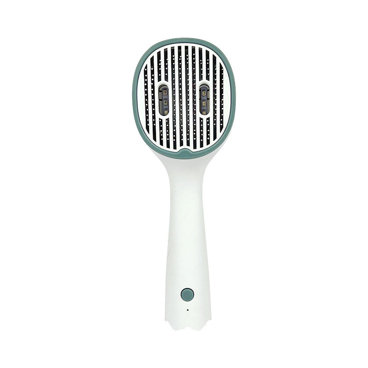 Cat Comb Dog Hair Remover Brush UVC Sterilization Pet Grooming Slicker Needle Comb Cat Sterilization Comb Pet Brush for Shedding and Grooming Self-Cleaning Slicker Brush for Long and Short Hair