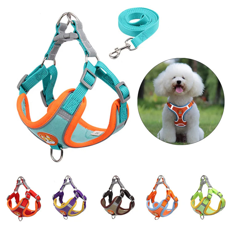 Comfort & Safety: Reflective No-Pull Harness and Leash Set