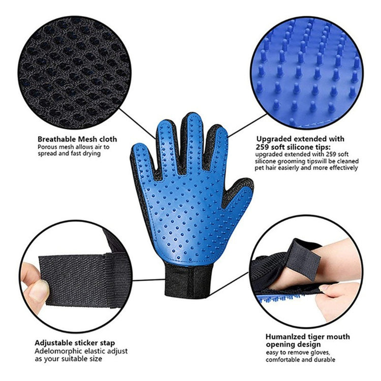 Cat Grooming Glove for Cats Wool Glove Pet Hair Deshedding Brush Comb Glove for Pet Dog Cleaning Massage Glove for Animal Sale