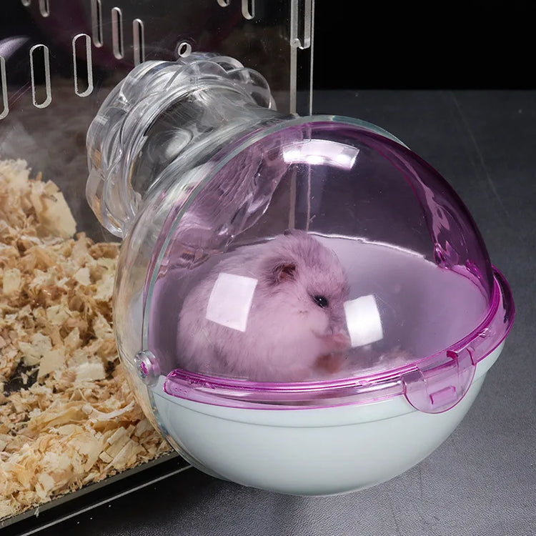 Cage Box Hamsters Mouse Rabbit Chinchilla Rat House for Pets Sauna Room Small Animals Pet Hamster Bathroom Toilets Washroom