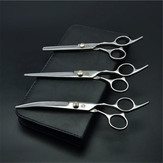 Dog Grooming Scissors 6" 7" Stainless Pet Beauty Scissors Cutting Scissors Thinning Shears Curved Scissors Z3001