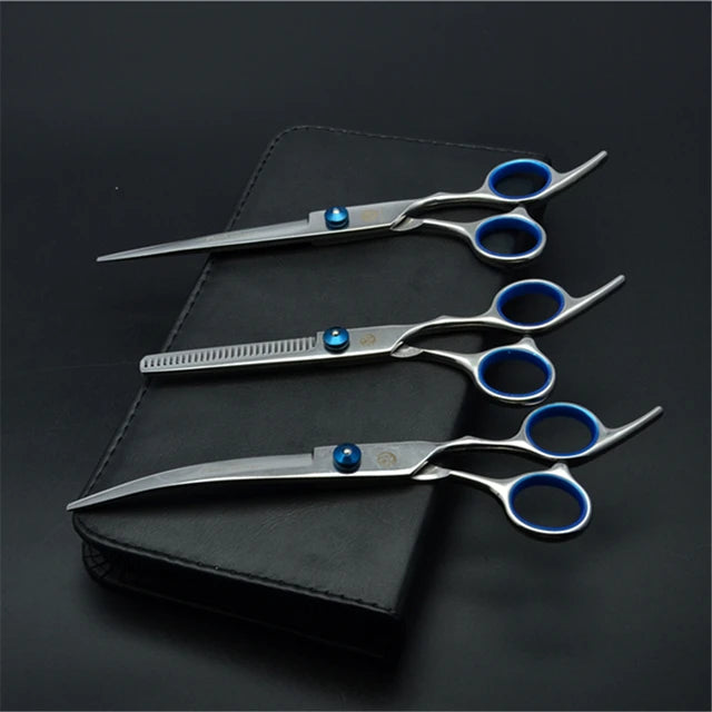 Dog Grooming Scissors 6" 7" Stainless Pet Beauty Scissors Cutting Scissors Thinning Shears Curved Scissors Z3001