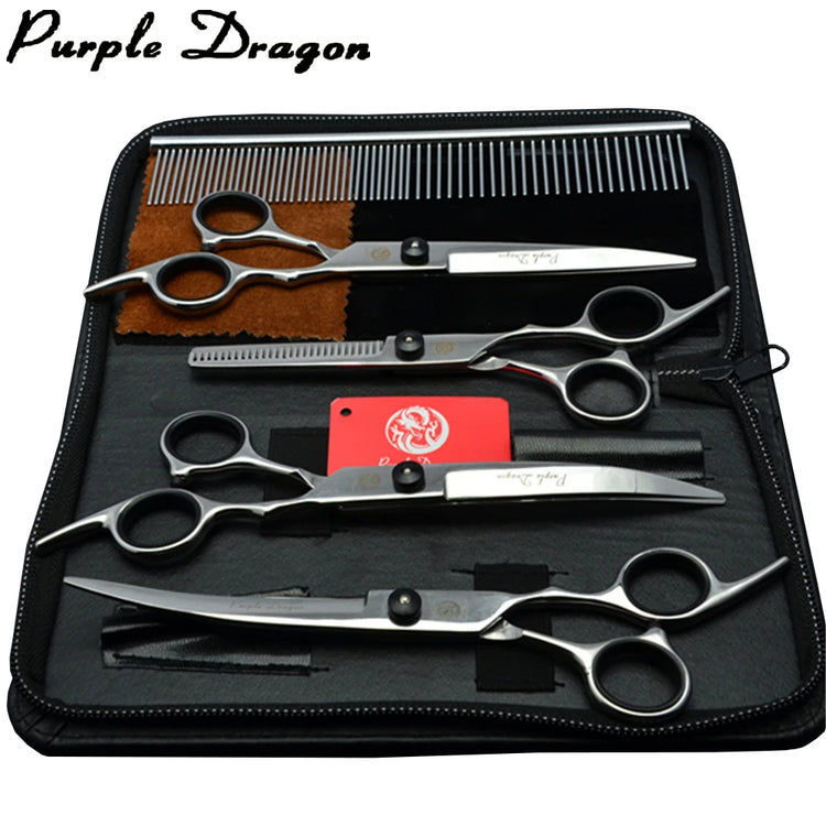 Dog Grooming Scissors 6" 7" Stainless Pet Beauty Scissors Cutting Scissors Thinning Shears Curved Scissors Z3001