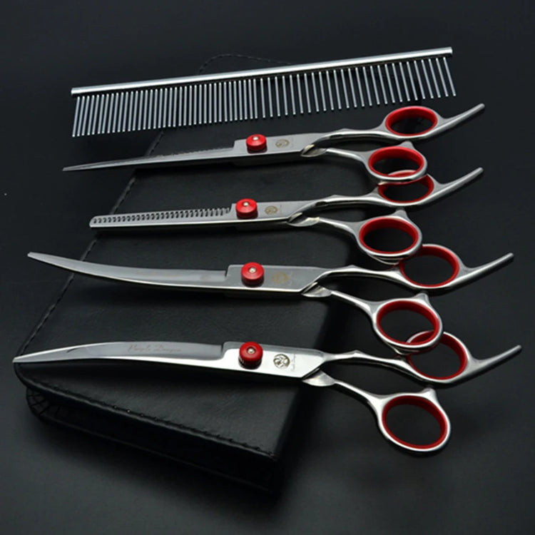 Dog Grooming Scissors 6" 7" Stainless Pet Beauty Scissors Cutting Scissors Thinning Shears Curved Scissors Z3001