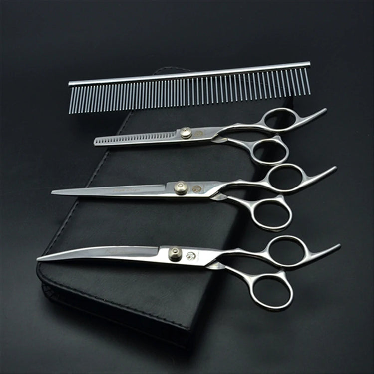 Dog Grooming Scissors 6" 7" Stainless Pet Beauty Scissors Cutting Scissors Thinning Shears Curved Scissors Z3001