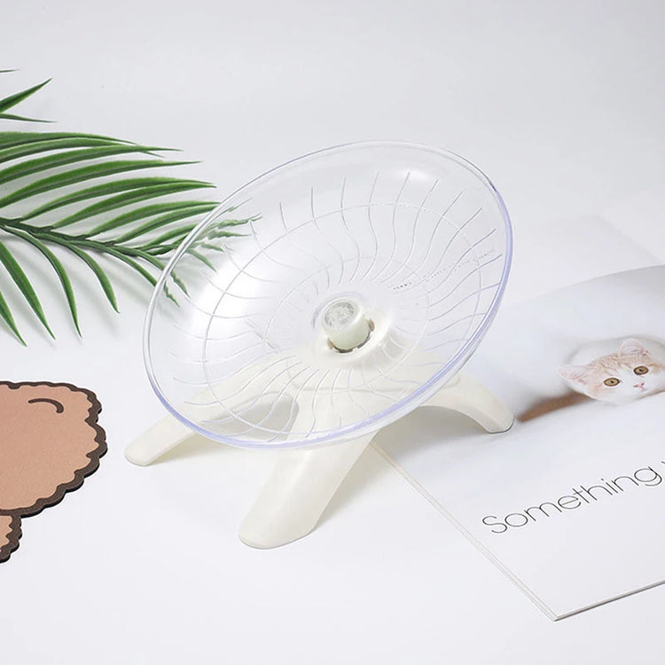 Pet Hamster Flying Saucer Exercise Squirrel Wheel Hamster Mouse Running Disc