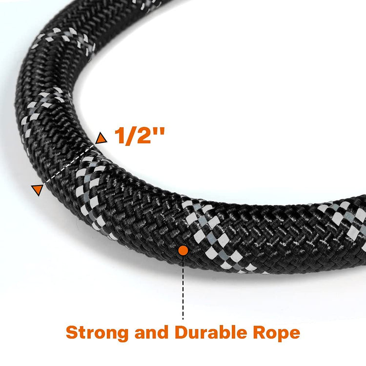 Hands Free Jogging: Elastic Dog Leash with Adjustable Waist & Padded Handle Reflective for Safe Running with Your Pet