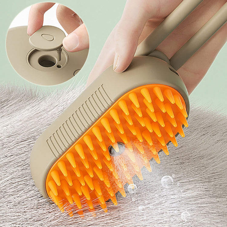 Pet steam brush
