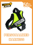 Custom Dog Harness Adjustable Neck Strip & Chest Strip Dog Harness