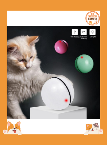 LED Laser Electronic Rolling Pet Funny Cat Toy Ball