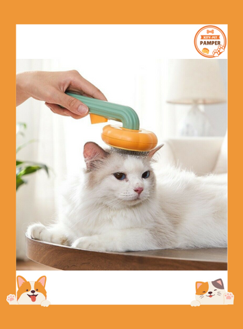 PumpkinGroom: Comb Type Pet Brush for Cats, Dogs, and More