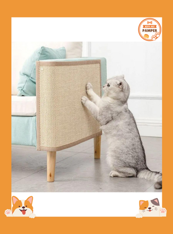 Bamboo Cat Scratcher Nail Sharpening Sofa & Furniture Protector