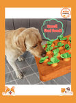 Carrot Crunch: Plush Chew Toy & Snuffle Mat for Dogs and Cats