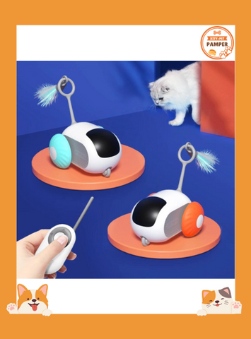 Smart Cat Toy 2 Mode Automatic & Remote Controlled Car for Interactive Play