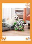 Soccer Ball Dog Toy with Straps: Durable & Interactive Play