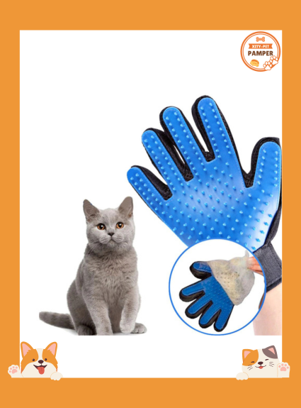 Pet Grooming Massage Glove for Animal Deshedding Brush