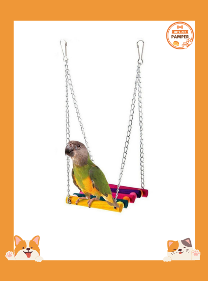 Parrot Swing Toy Hanging Hammock for Birds Cockatiels