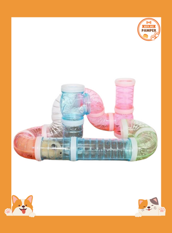 DIY Hamster Tunnel Set Pet Training & Play