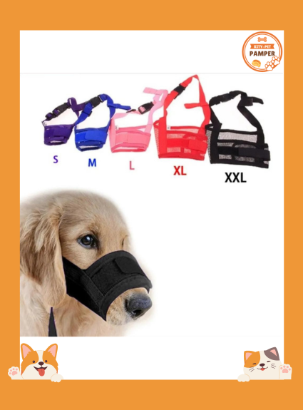 Adjustable Mesh Dog Muzzle  Breathable  Anti Barking