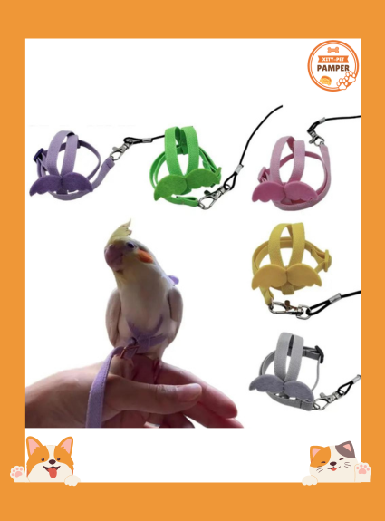 Adjustable Parrot Flying Harness Lightweight