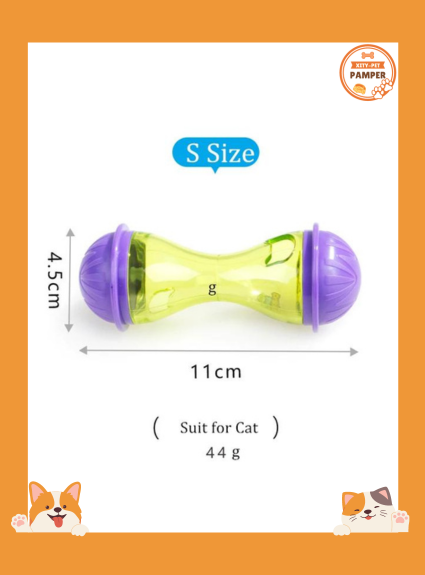 Interactive Food Tumbler Toy Engaging Pet Play & Slow Feeding