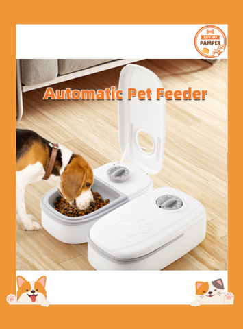 SmartServe Automatic Pet Feeder with Timer and Stainless Steel Bowl