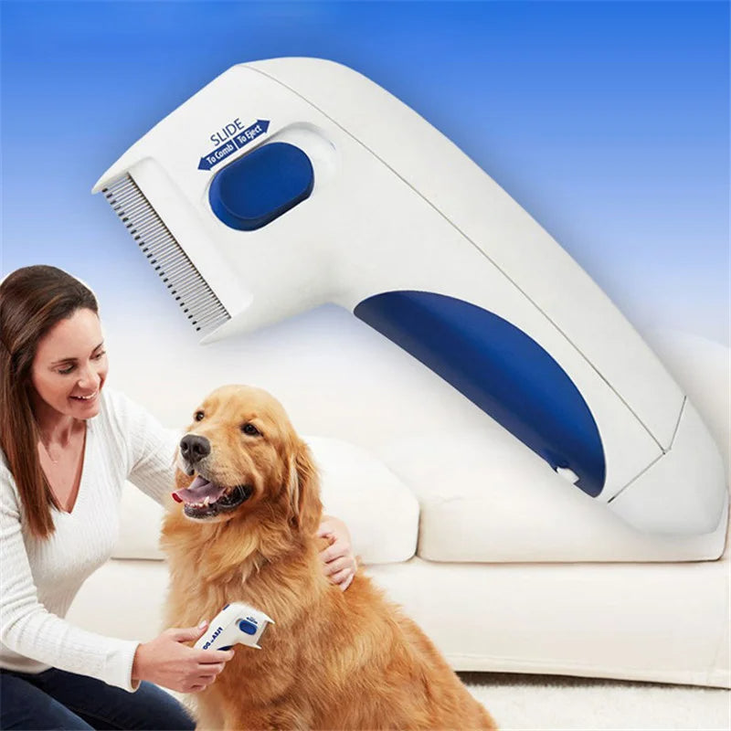 Electric Pet Comb: Flea & Lice Terminator for Dogs and Cats