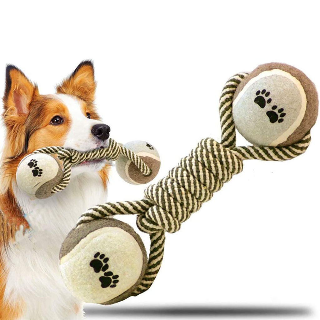 Pet Dog Toys for Large Small Dogs Toy Interactive Cotton Rope Mini Dog Toys Ball for Dogs Accessories Toothbrush Chew Premium Cotton-Poly Tug Toy for Dogs Interactive Rope Dog Toy for Medium Dogs