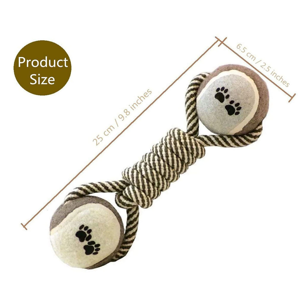 Pet Dog Toys for Large Small Dogs Toy Interactive Cotton Rope Mini Dog Toys Ball for Dogs Accessories Toothbrush Chew Premium Cotton-Poly Tug Toy for Dogs Interactive Rope Dog Toy for Medium Dogs