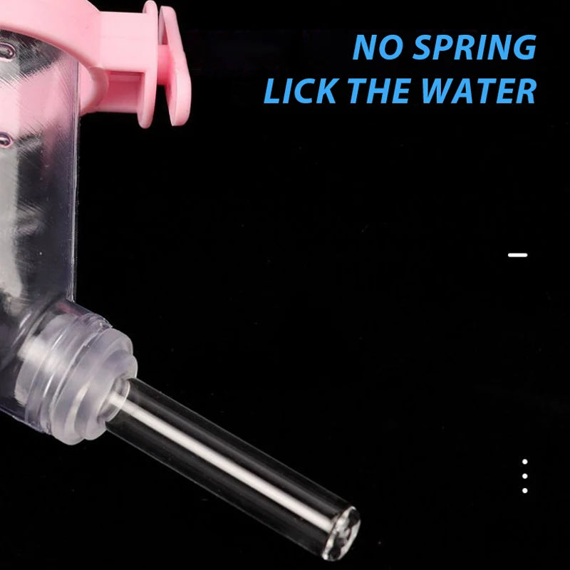 1PC Random Color 80/125/250 Ml Plastic Hamster Drinking Water Bottle Dispenser Feeder Hanging Guinea Pig Drinking Head Portable