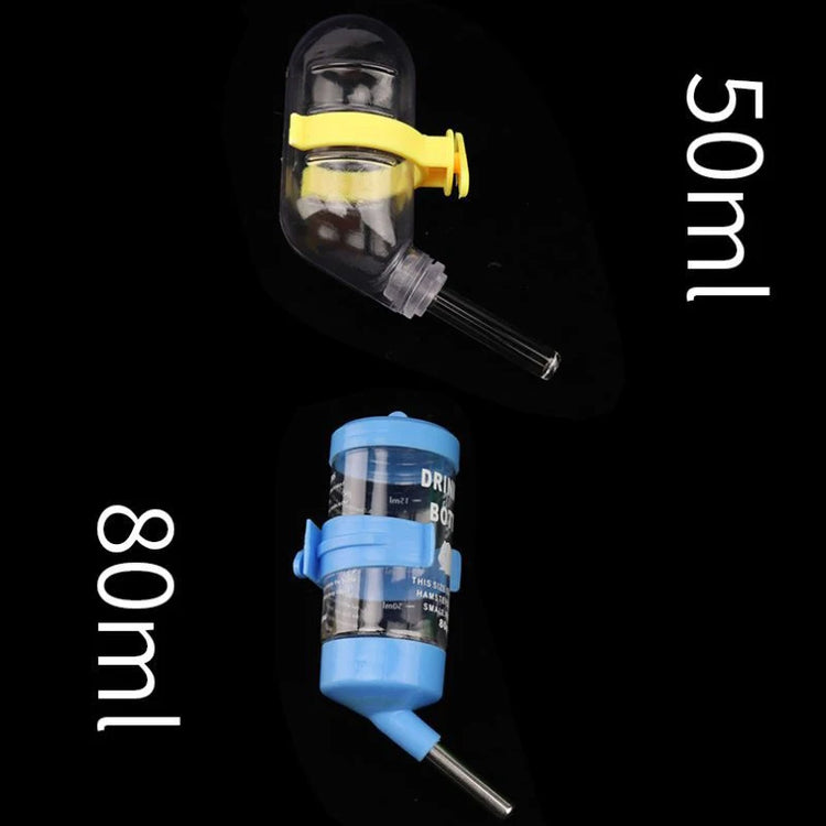 1PC Random Color 80/125/250 Ml Plastic Hamster Drinking Water Bottle Dispenser Feeder Hanging Guinea Pig Drinking Head Portable