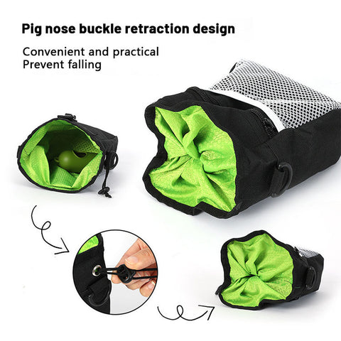 Multi-Functional Dog Treat Pouch: Training & Walking Accessory with Poop Bag Dispenser