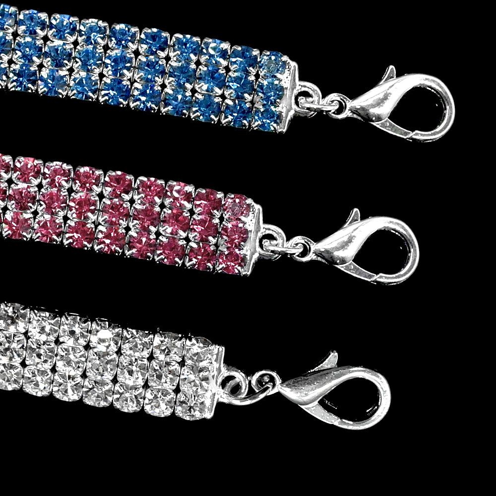 Bling Rhinestone Dog Collar Crystal Puppy Chihuahua Pet Dog Collars Leash for Small Medium Dogs Cats