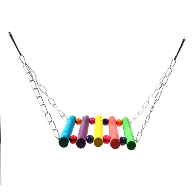 1Pcs Birds Toy Pet Bird Parrot Cockatiel Cage Bird Toys Hangingtoy Brinquedo Hammock Swing Toy