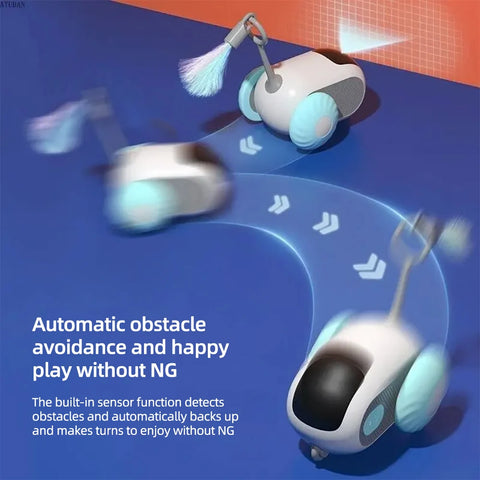 Smart Cat Toy 2 Mode Automatic & Remote Controlled Car for Interactive Play