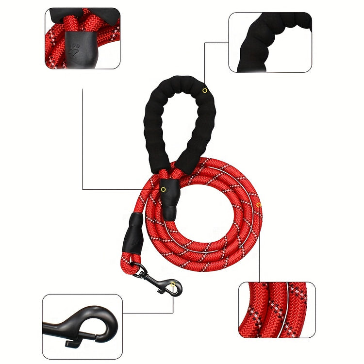 Hands Free Jogging: Elastic Dog Leash with Adjustable Waist & Padded Handle Reflective for Safe Running with Your Pet