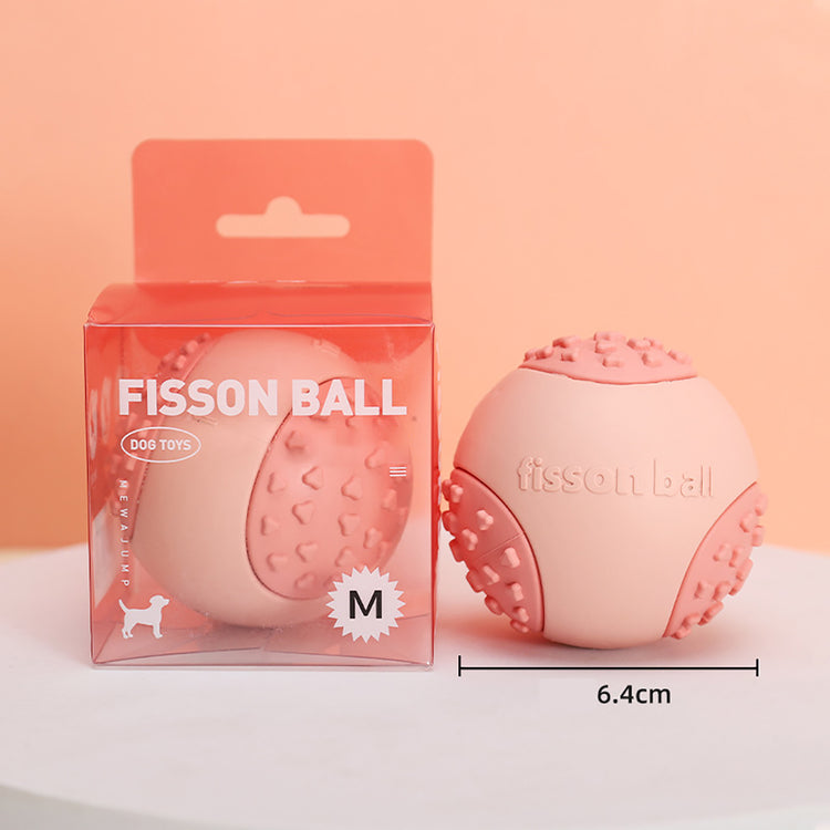 Dog Chew Ball Toy Durable Dog Ball Toy for Aggressive Chewers, a Natural Rubber Dog Toy for Large Medium Dogs That Helps with Dog Separation Anxiety, Dishwasher Safe