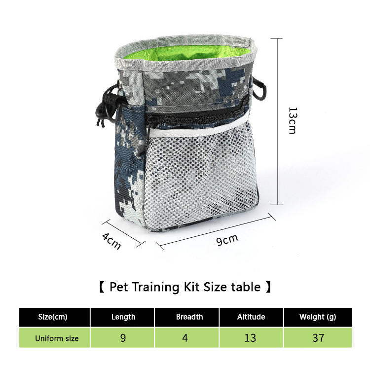 Multi-Functional Dog Treat Pouch: Training & Walking Accessory with Poop Bag Dispenser