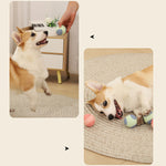 Dog Chew Ball Toy Durable Dog Ball Toy for Aggressive Chewers, a Natural Rubber Dog Toy for Large Medium Dogs That Helps with Dog Separation Anxiety, Dishwasher Safe