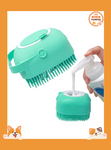 Pet Dog Shampoo Massager Brush Cat Massage Comb Grooming Scrubber Shower Brush for Bathing Short Hair Soft Silicone Brushes