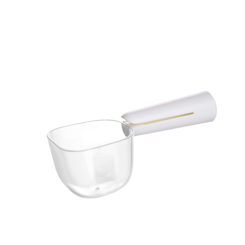 Pet Food Spoon Transparent with Scale Measurement