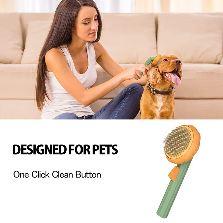 Pumpkin Comb Type Cat and Dog Needle Comb, Dog Brush for Pet Grooming and Hair Remover Supply Puppy Rabbit, Cat Brush Grooming Pet Pumpkin Brush