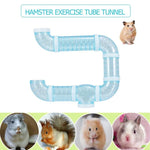 8 Pcs/Set DIY Hamster Tunnel Toy Pet Sports Training Pipeline Transparent Runway Toy Pet Hamster Game for Small Animal Accessori